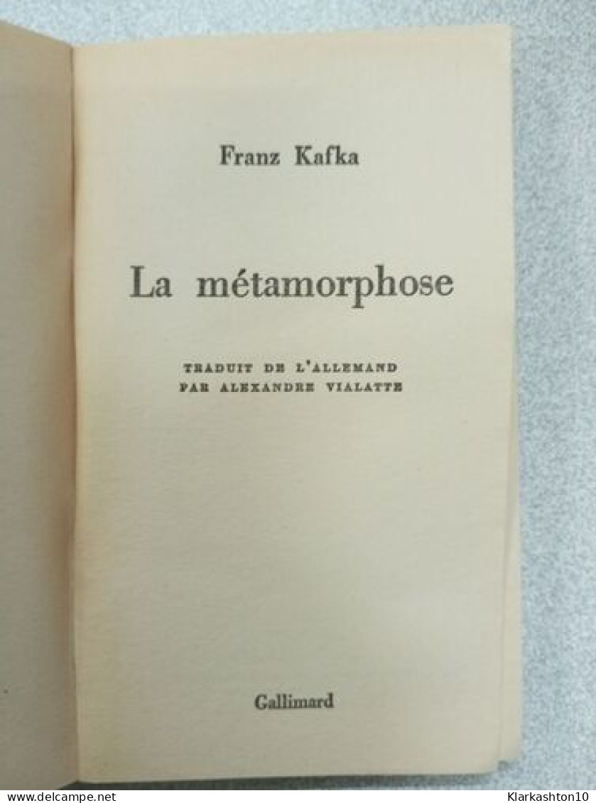 La Métamorphose - Other & Unclassified