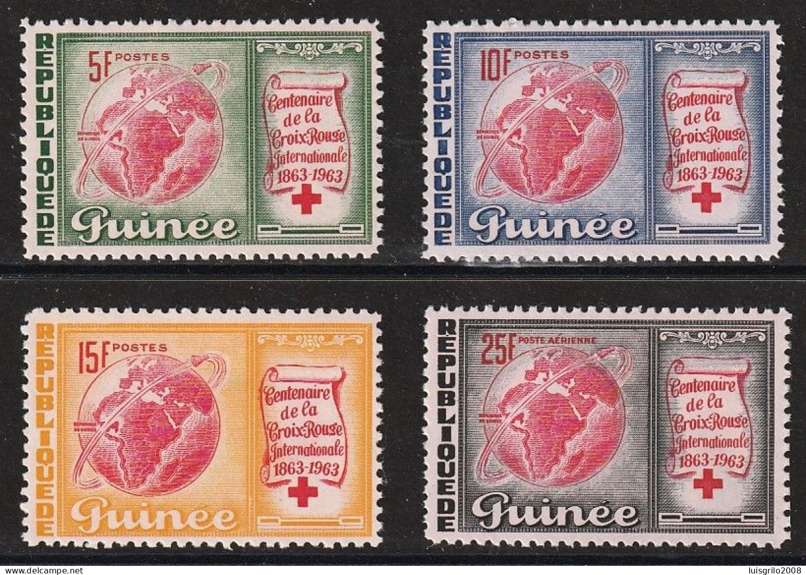Republique De Guinee 1963 - Red Cross/ Centenaire De La Croix-Rouge -|- Série Compléte - MNH - Croix-Rouge