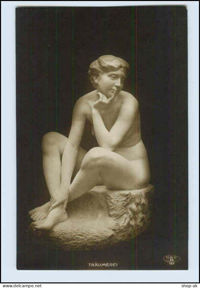 W2K54/ Skulptur Foto AK Träumerei - Ca.1912 - Sculptures