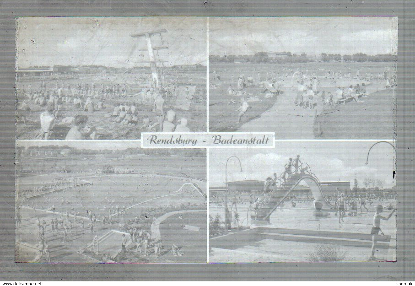 Neg1802/ Rendsburg Badeanstalt  Original-Negativ 1940/50 - Rendsburg