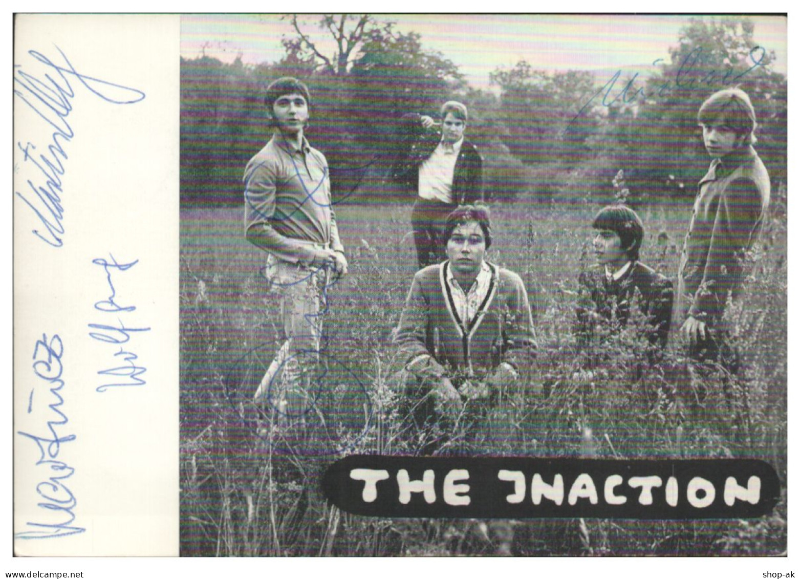 Y28862/ The Inaction Aus Kassel Beat- Popgruppe Autogramme Autogrammkarte 60er  - Autographs