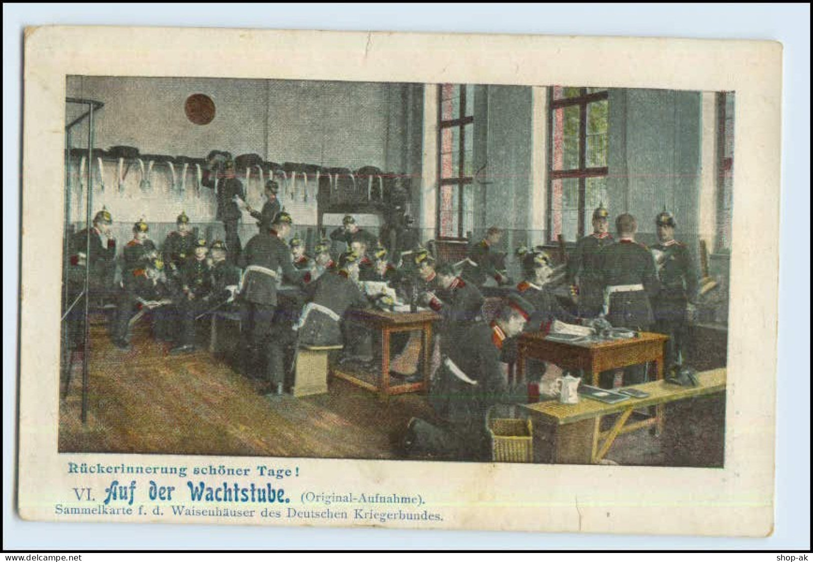 W6R93/ Auf Der Wachtstube MIlitär AK Deutscher Kriegerbund Ca.1900 - War 1914-18