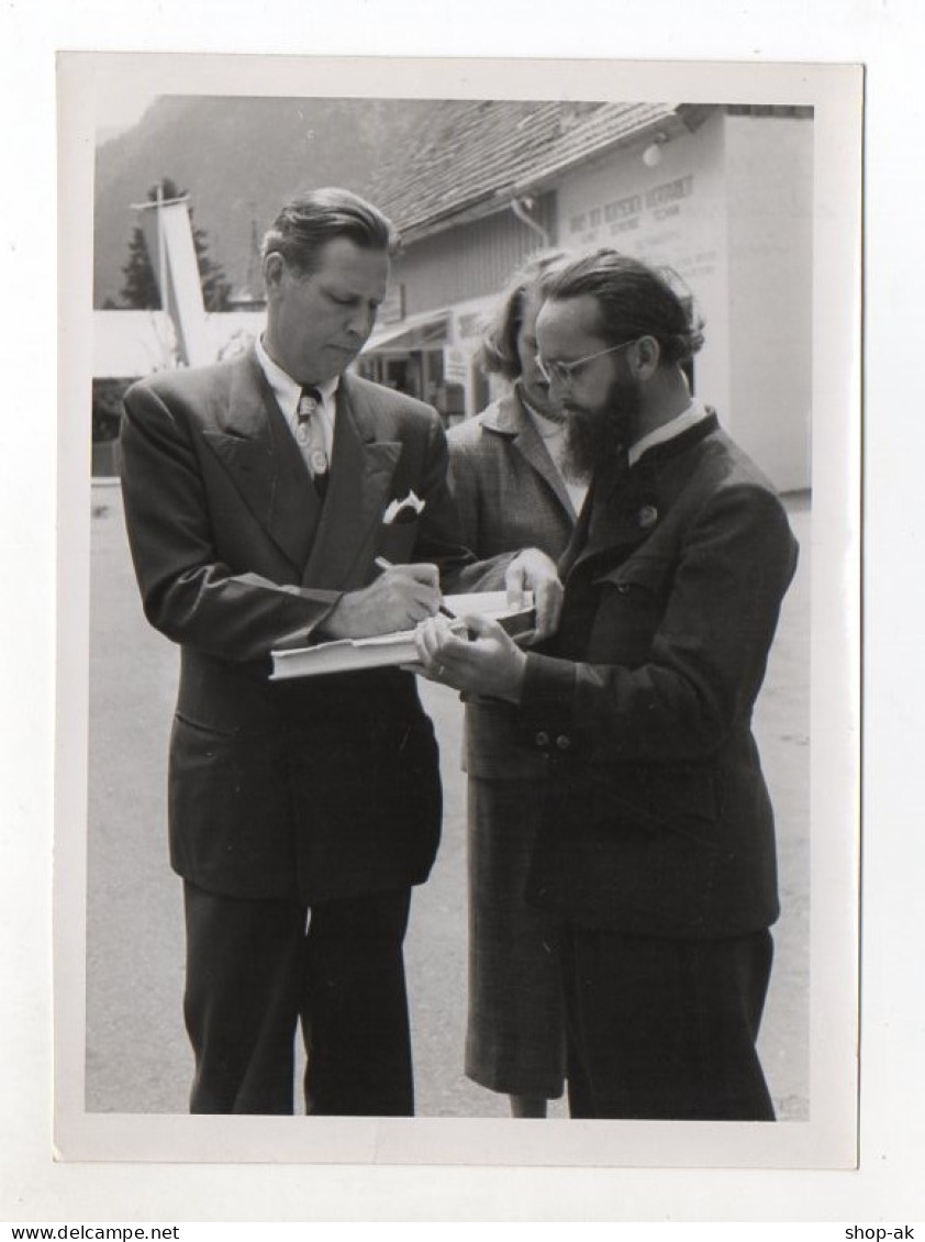 F6084/ USA Arbeitsminister J. Topin In Oberammergau 1950 Foto 18,5 X 13,5 Cm - Ohne Zuordnung