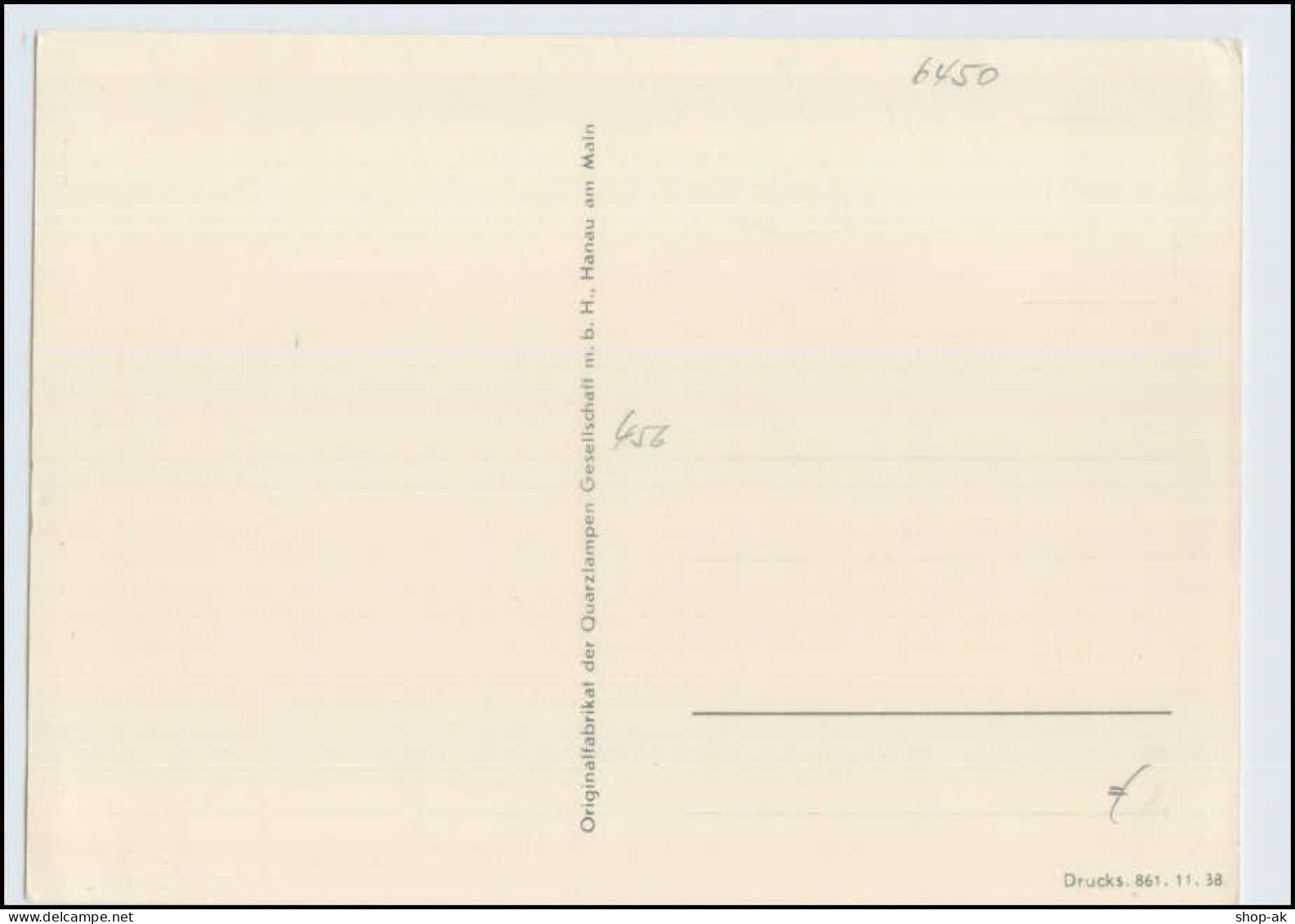 W2X40/ Höhensonne Original-Hanau Reklame AK 1938 - Werbepostkarten