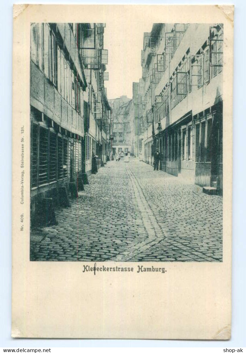 Y6571/ Alt-Hamburg Klefeckerstraße AK Ca.1900 - Mitte