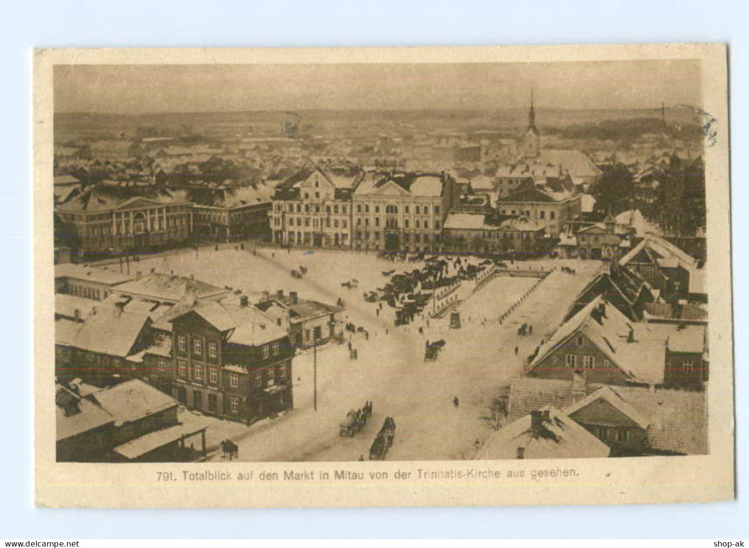 U890/ Mitau Jelgava Lettland Im Winter AK 1917 - Latvia