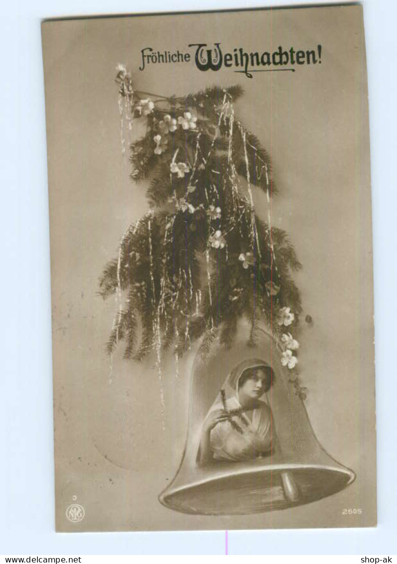 T6222/ Fotomontage Foto AK Weihnachten  Glocke  1913 - Photographs