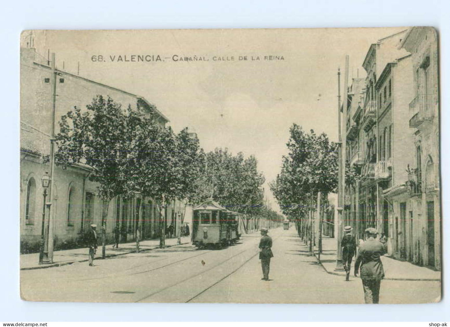 T6345/ Valencia Cabanal  Straßenbahn AK 1920 Spanien - Sonstige & Ohne Zuordnung
