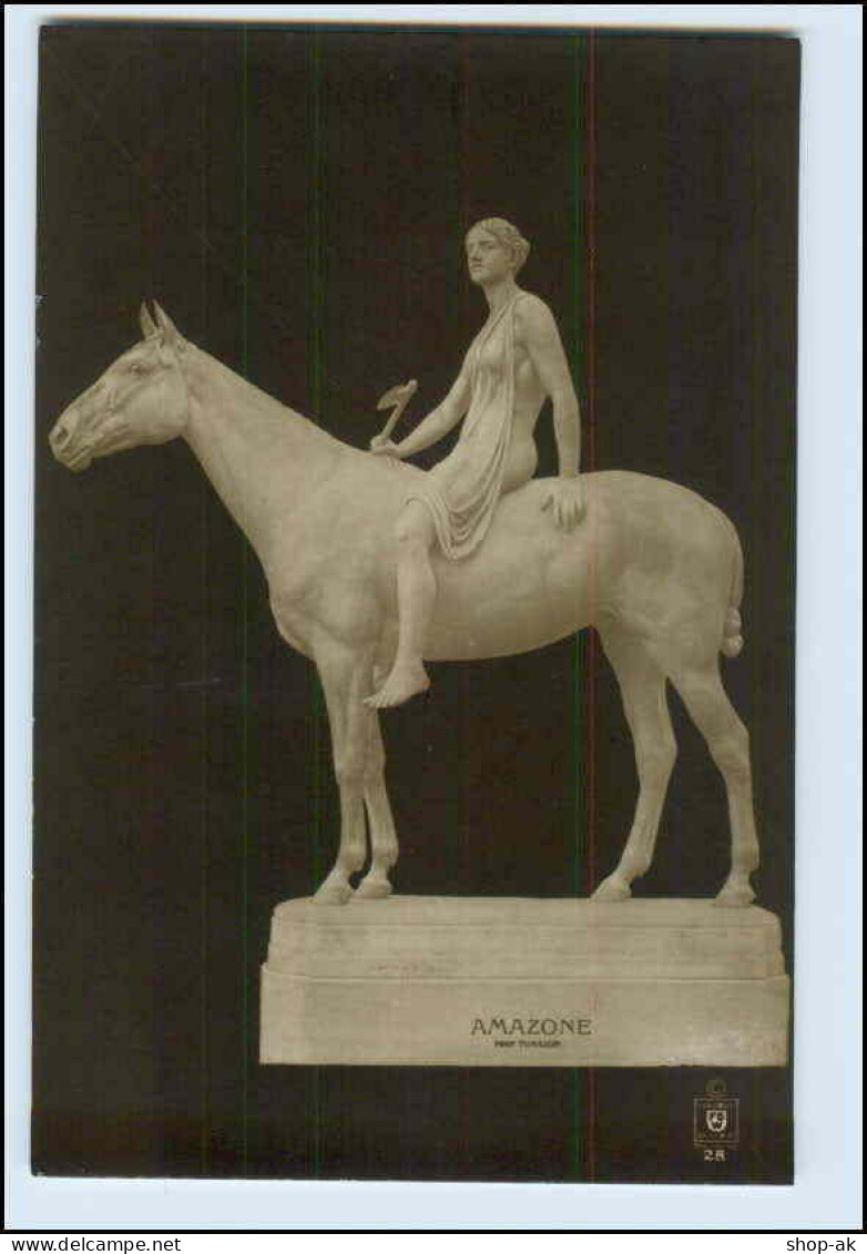 W2J27/ Skulptur Foto AK Von Prof.Tuaillon Ca.1912 - Skulpturen