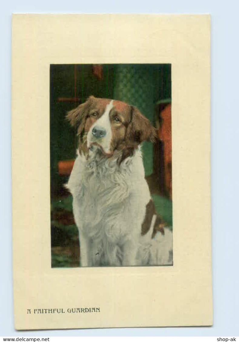 Y8915/ Hunde AK  A Faithful Guardian   AK 1908  Valentinne`s Series - Chiens