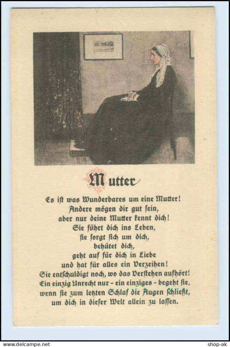 W5S26/  Muttertag Schöne AK Bunte Reihe Nr. 1  Ca.1930 - Día De La Madre