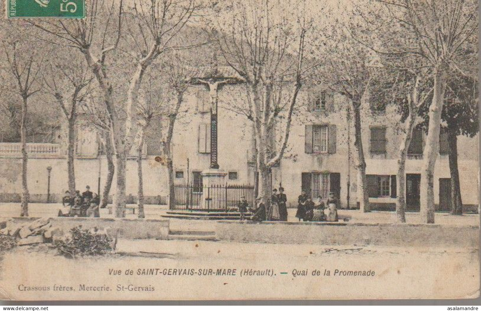 CPA – Herault – Saint-Gervais-sur-Mare – Quai De La Promenade - Other & Unclassified