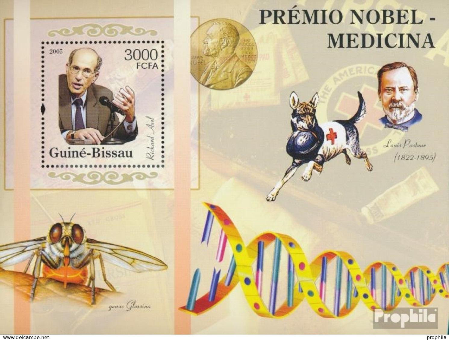 Guinea-Bissau Block 531 (kompl. Ausgabe) Postfrisch 2005 Nobelpreisträger - Medizin - Guinea-Bissau
