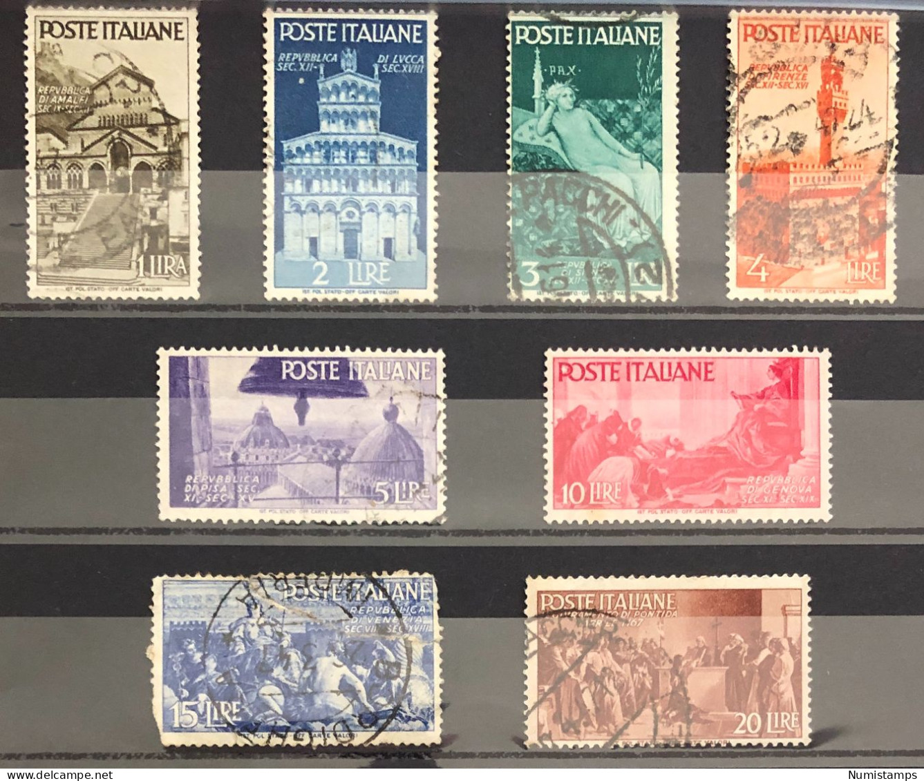 1946 - Advent Of The Republic In Italy (Complete Series) - ITALY Stamps - 1946-60: Gebraucht