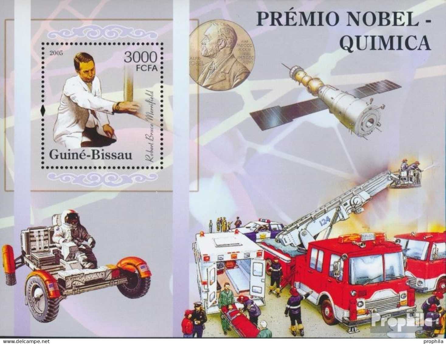 Guinea-Bissau Block 529 (kompl. Ausgabe) Postfrisch 2005 Nobelpreisträger - Chemie - Guinea-Bissau