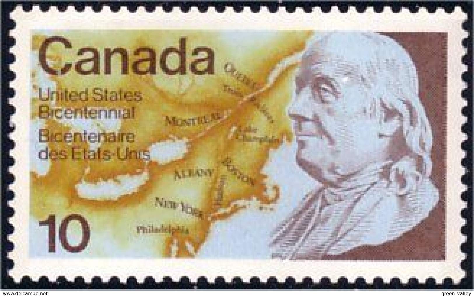 (C06-91b) Canada USA Bicentennial 200 Th MNH ** Neuf SC - Indépendance USA