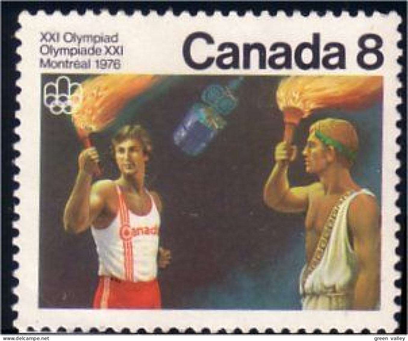 (C06-81b) Canada Olympic Torch MNH ** Neuf SC - Summer 1976: Montreal