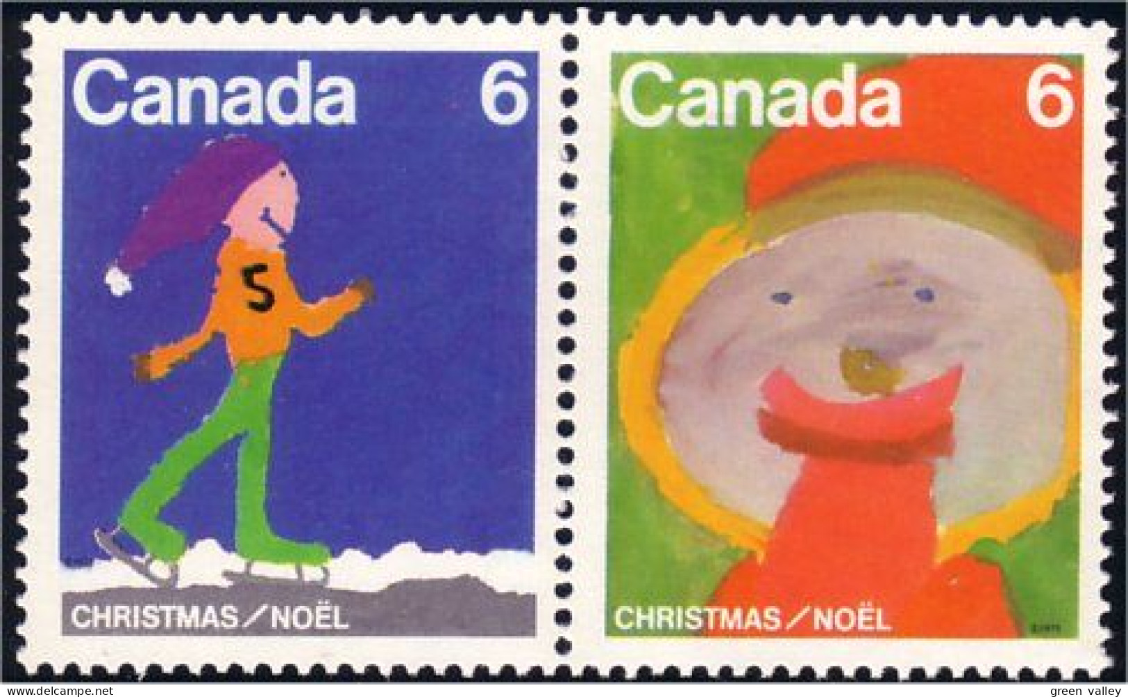 (C06-74aa) Canada Pere Noel Santa Claus Se-tenant MNH ** Neuf SC - Ungebraucht