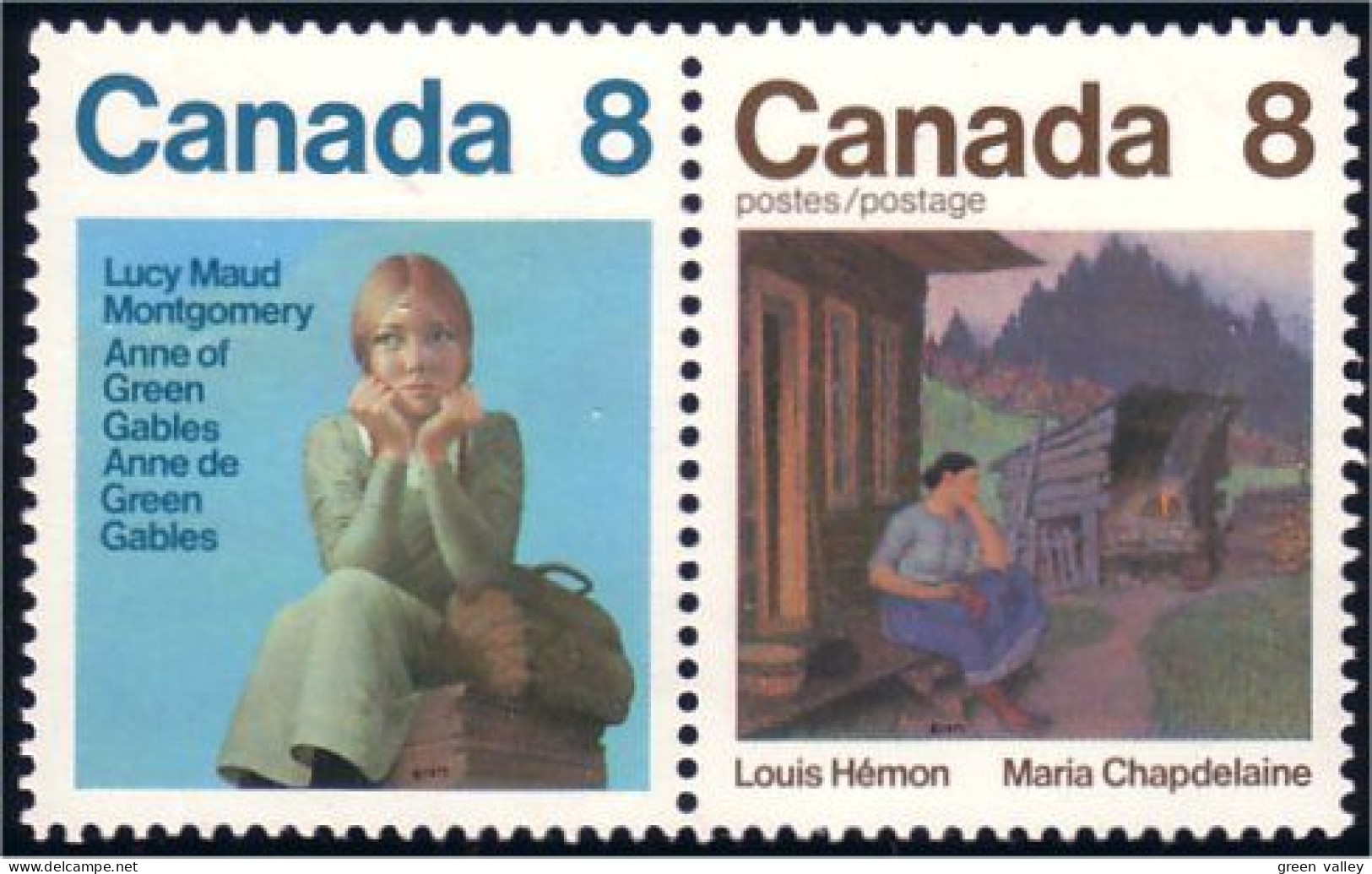 (C06-59a) Canada Lucy Maud Montgomery Maria Chapdelaine Se-tenant MNH ** Neuf SC - Neufs