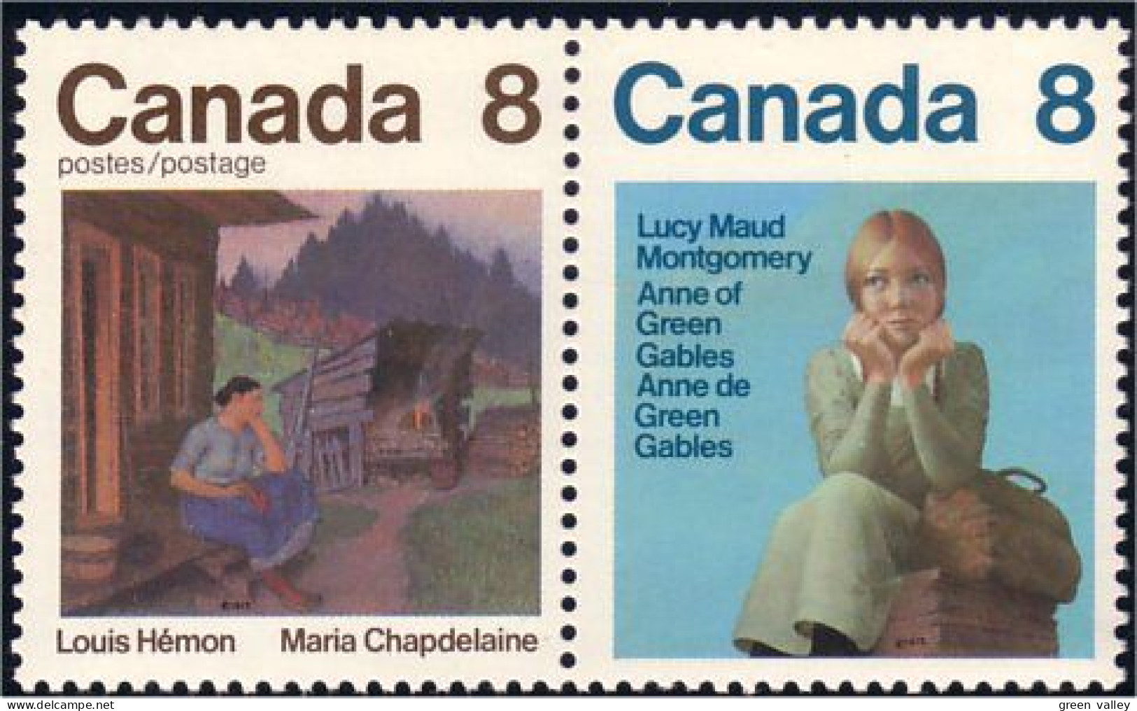 (C06-58a) Canada Lucy Maud Montgomery Maria Chapdelaine Se-tenant MNH ** Neuf SC - Ongebruikt