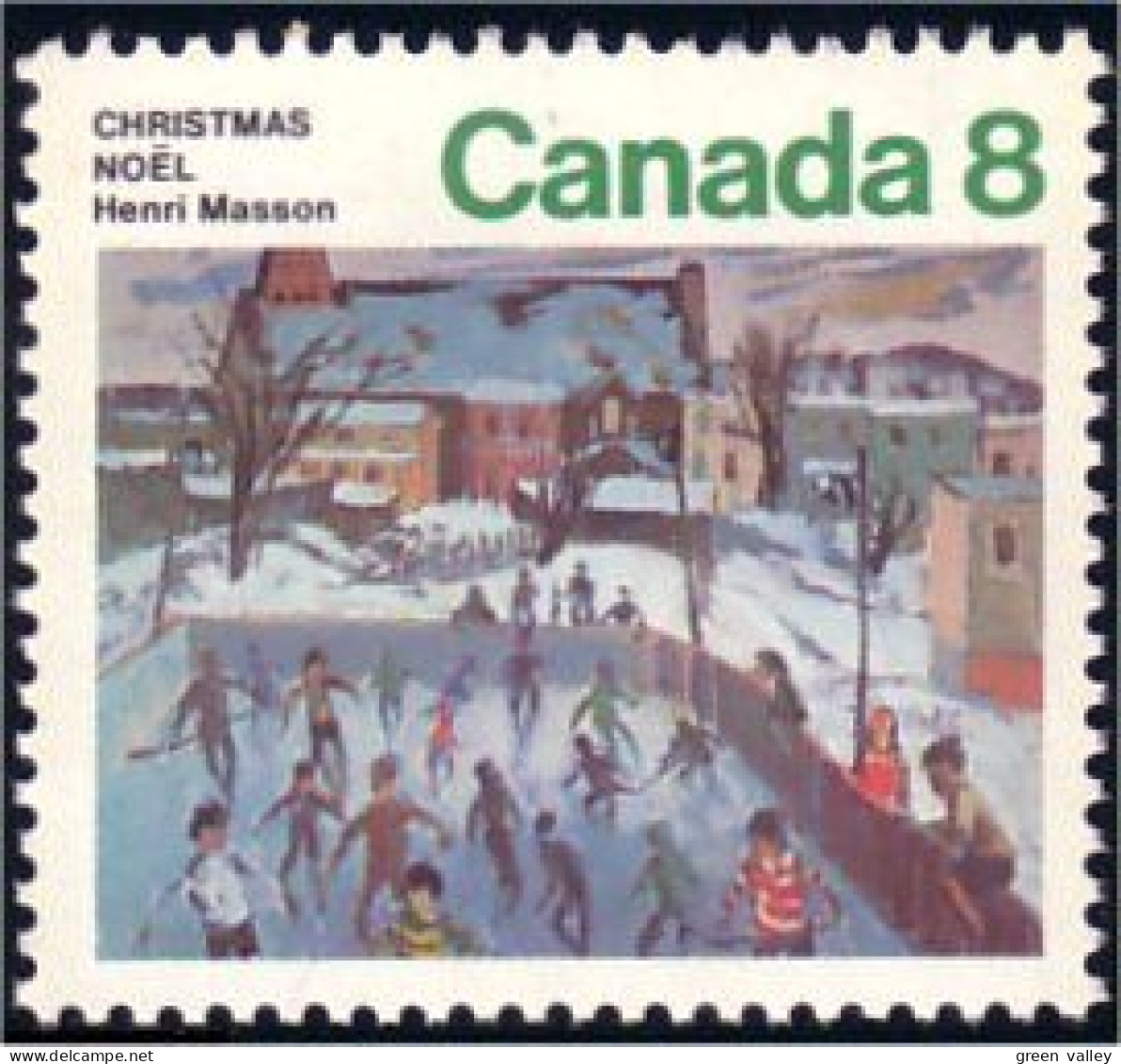 (C06-51c) Canada Noel Christmas 1974 Hockey MNH ** Neuf SC - Jockey (sobre Hielo)