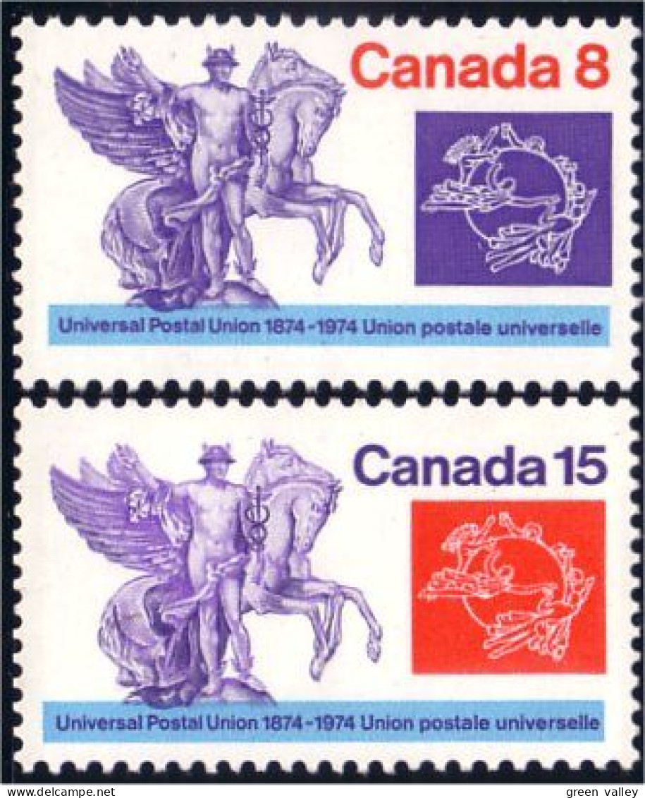 (C06-48-49b) Canada UPU 1974 MNH ** Neuf SC - U.P.U.
