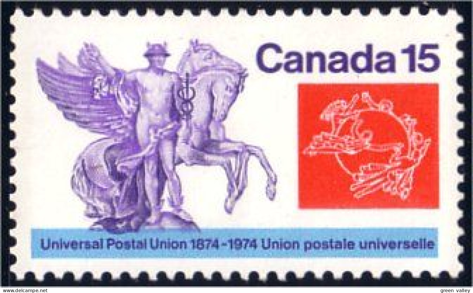 (C06-49ib) Canada UPU 15c Hibrite MNH ** Neuf SC - U.P.U.