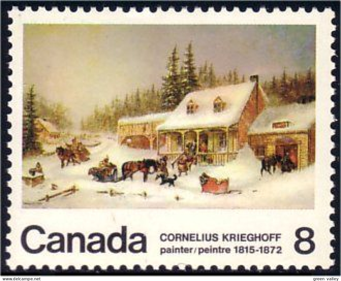 (C06-10c) Canada Cheval Horse Traineau Sleigh MNH ** Neuf SC - Cavalli