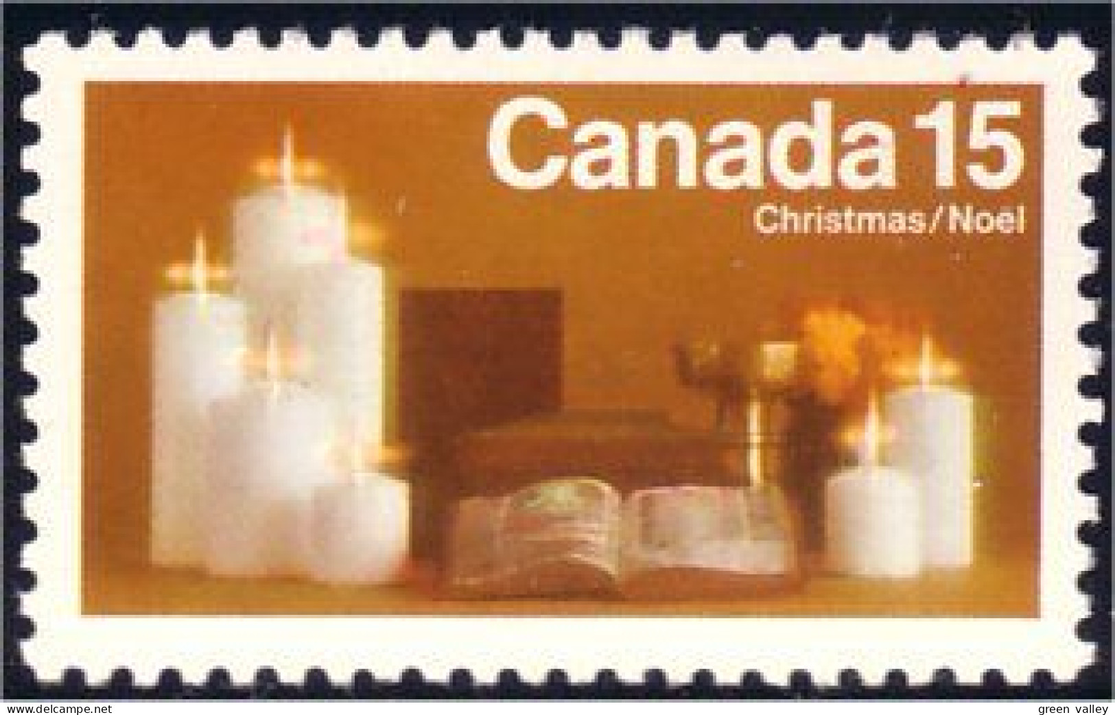 (C06-09pa) Canada Bougie Candle Noel Christmas 1972 2 Bandes MNH ** Neuf SC - Nuevos