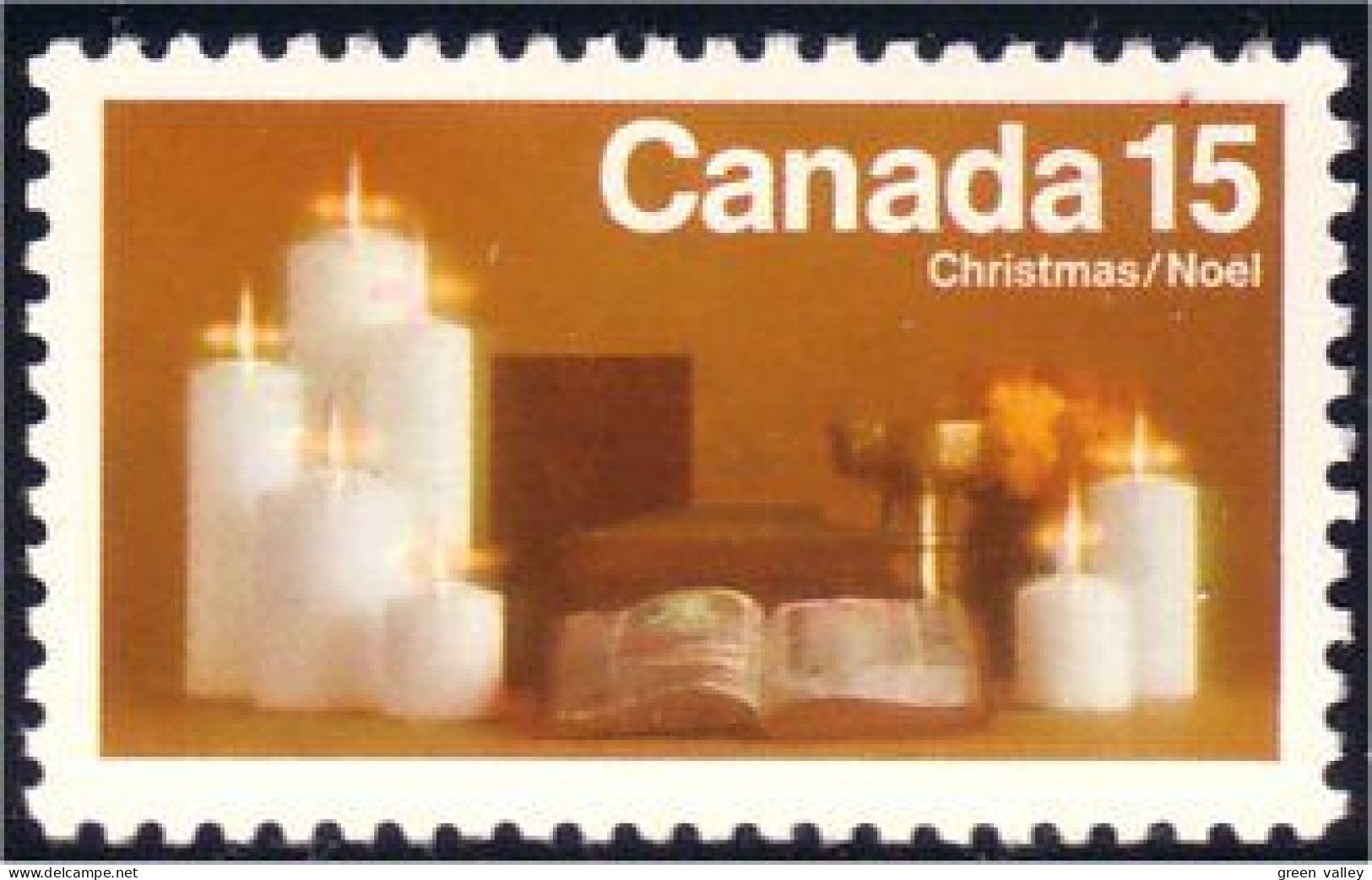 (C06-09a) Canada Bougie Candle Noel Christmas 1972 MNH ** Neuf SC - Nuevos