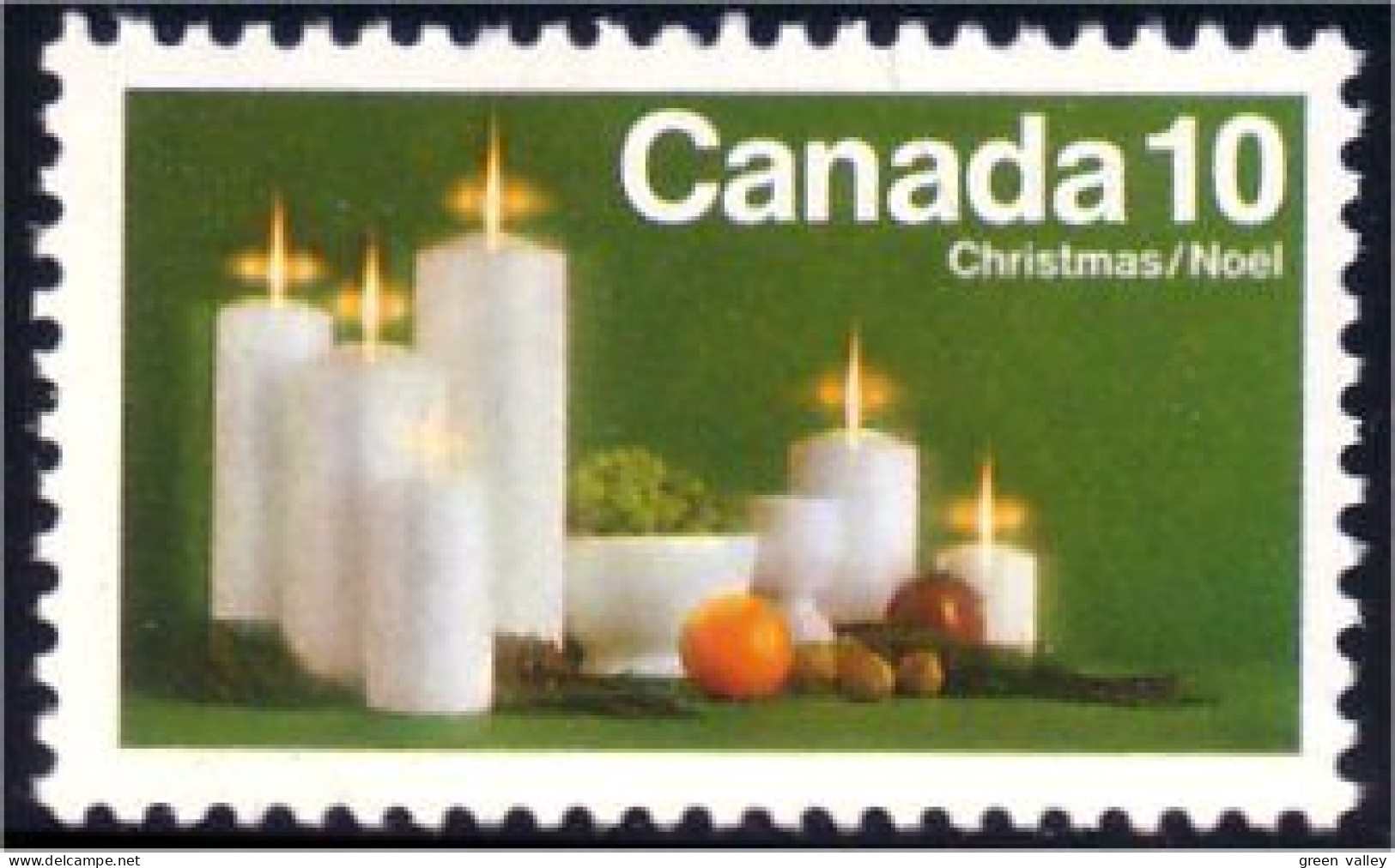 (C06-08pa) Canada Bougie Candle Noel Christmas 1972 2 Bandes MNH ** Neuf SC - Neufs