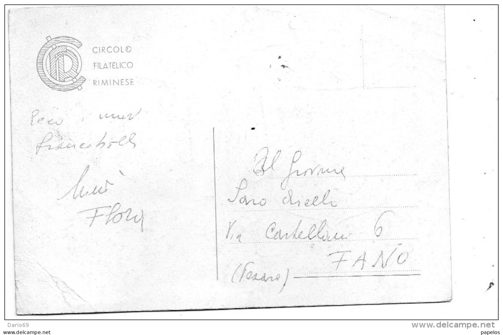 1952  CARTOLINA CON ANNULLO SAN MARINO - Brieven En Documenten