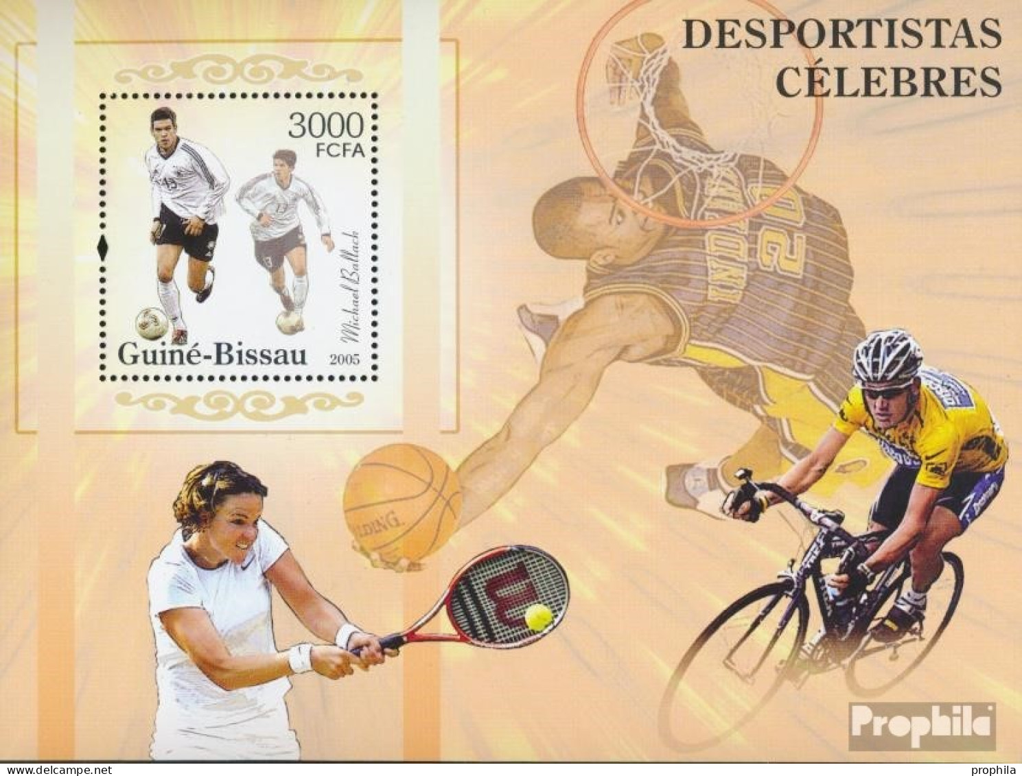 Guinea-Bissau Block 523 (kompl. Ausgabe) Postfrisch 2005 Berühmte Sportler - Guinea-Bissau