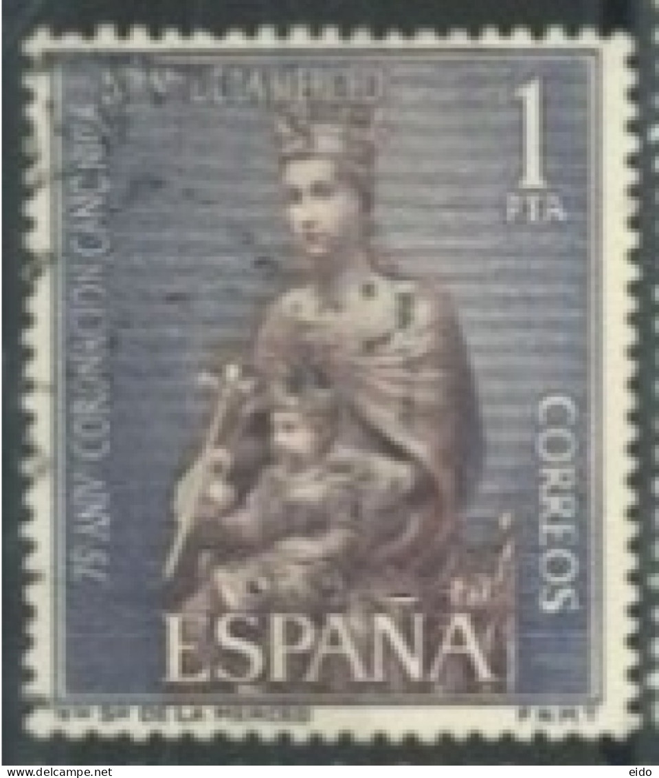 SPAIN, 1964, ST. DE LA MERCED & VIRGIN OF HOPE STAMPS SET OF 2, # 1205 & 1247, USED. - Usati