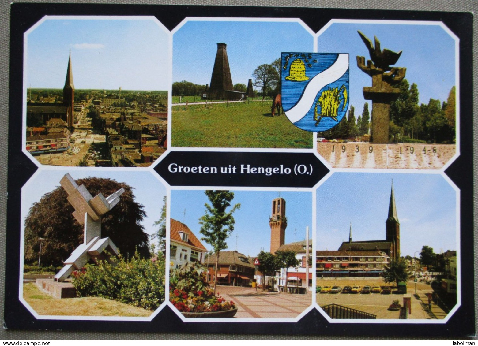 HOLLAND NETHERLANDS OVERIJSSEL HENGELO TOWN VIEW KARTE ANSICHTSKARTE POSTCARD CARTOLINA CARTE POSTALE POSTKARTE CARD - Hengelo (Ov)