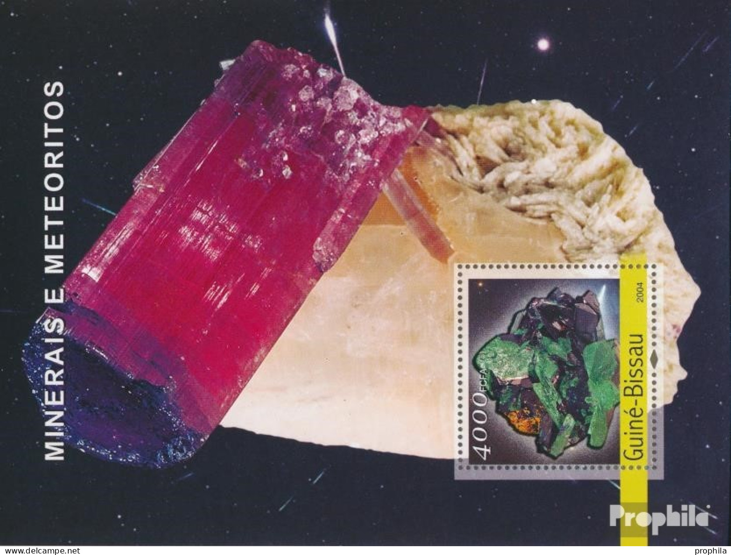 Guinea-Bissau Block 469 (kompl. Ausgabe) Postfrisch 2004 Mineralien Und Meteoriten - Guinée-Bissau