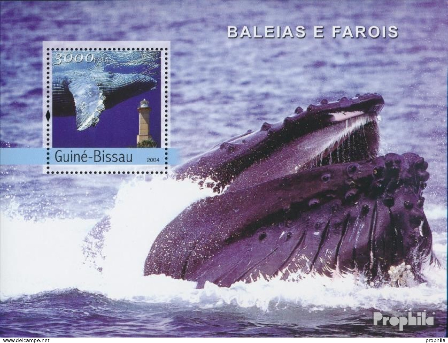 Guinea-Bissau Block 467 (kompl. Ausgabe) Postfrisch 2004 Wale Und Leuchttürme - Guinea-Bissau