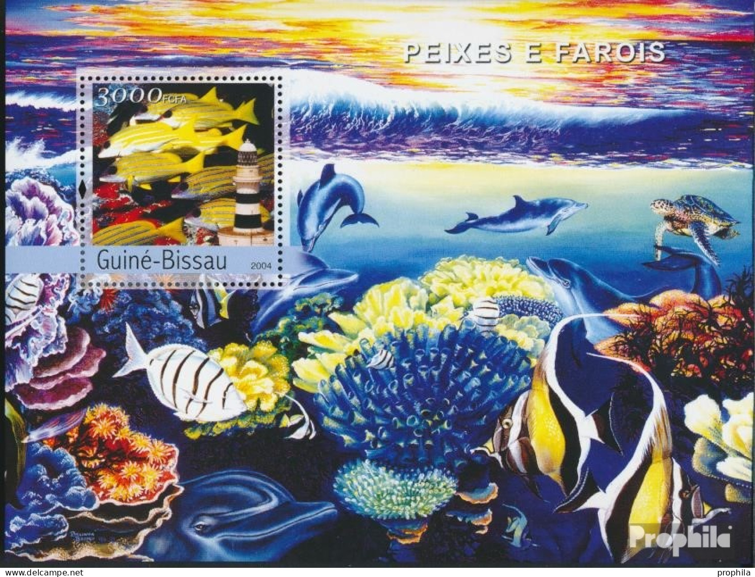 Guinea-Bissau Block 465 (kompl. Ausgabe) Postfrisch 2004 Fische Und Leuchttürme - Guinea-Bissau