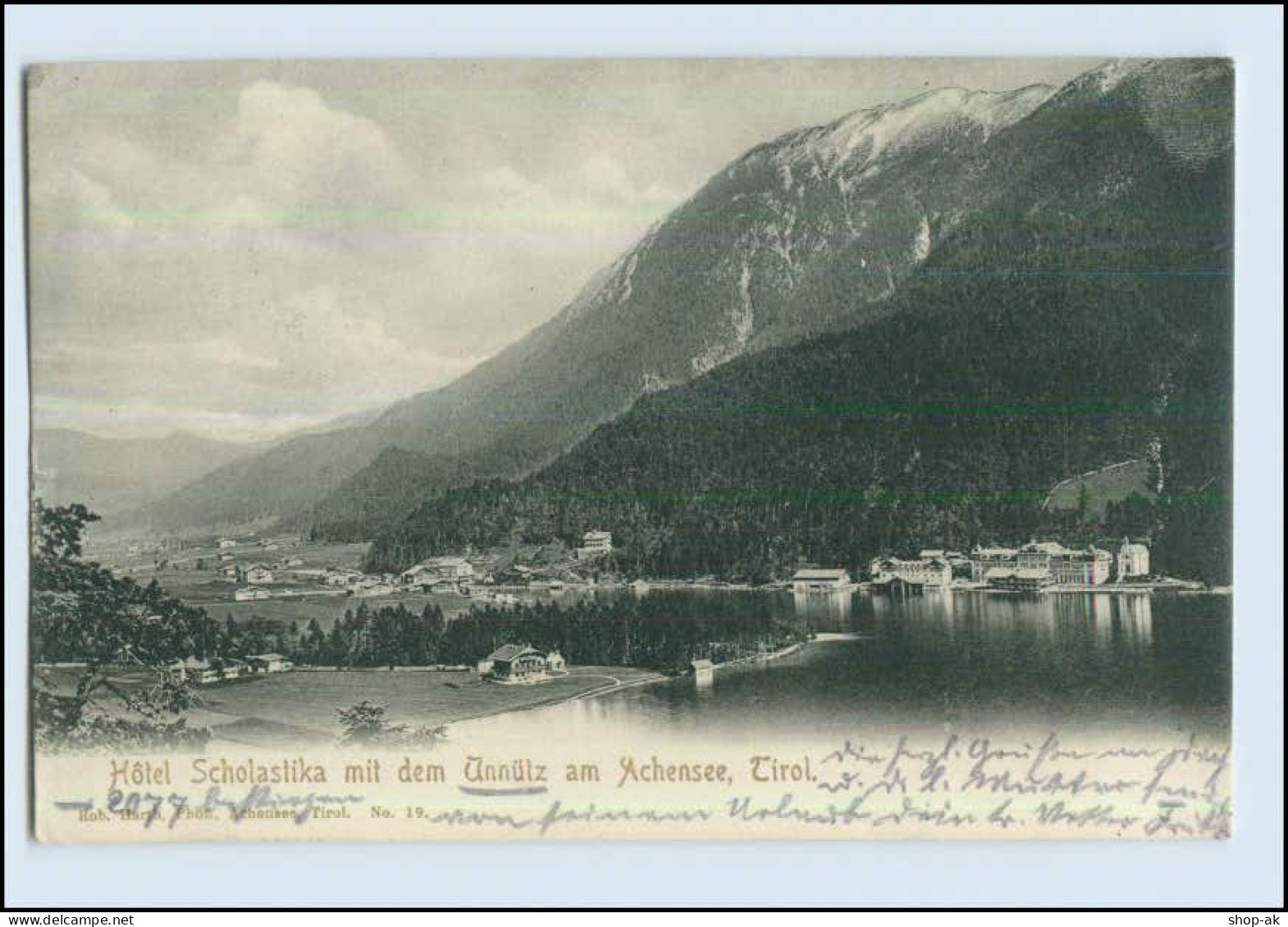 P2W33/ Hotel Scholastika Am Achensee Tirol AK 1905 - Autres & Non Classés