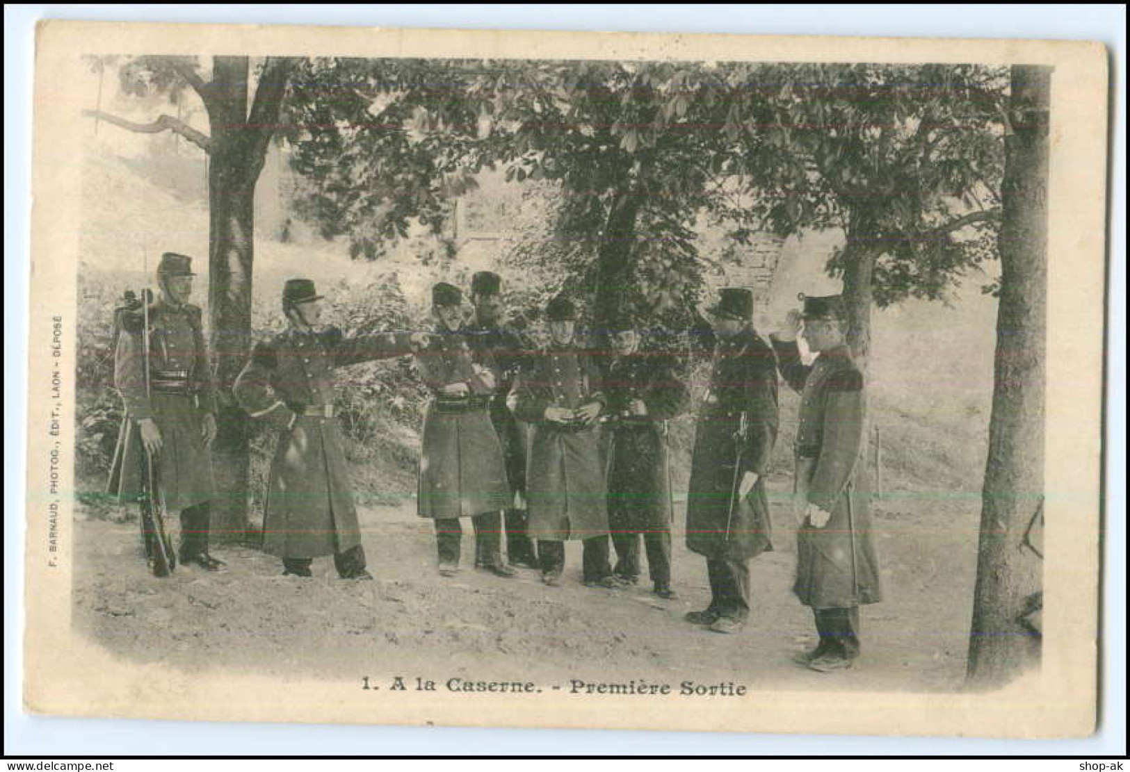 Y3178/ A La Caserne - Premiere Sortie Militär Frankreich 1908 Soldaten  - Otros & Sin Clasificación