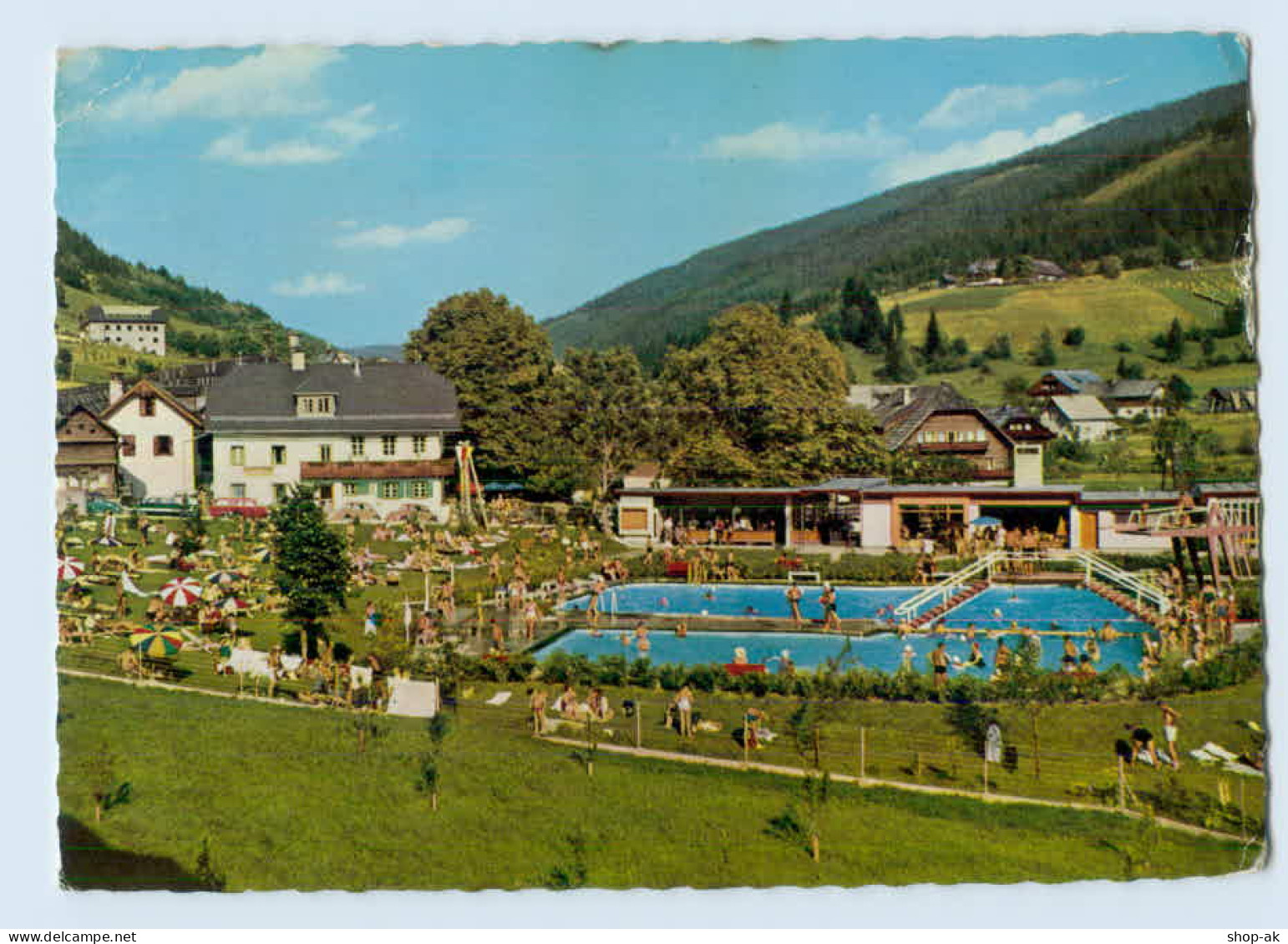 X1D77/ Bad Kleinkirchheim In Kärnten AK 1963 Schwimmbad - Autres & Non Classés