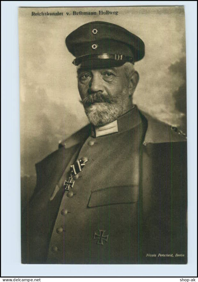 M803/ Reichskanzler Bethmann-Hollweg Wohlfahrts-AK  Reichsverband Dt. Veteranen - Weltkrieg 1914-18