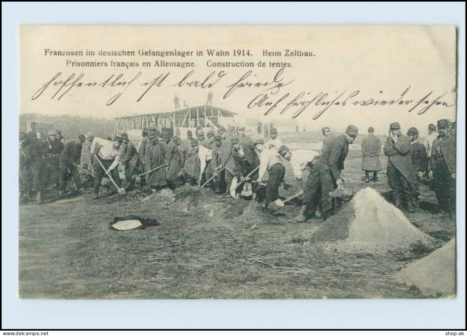 N2846/ Französ. Kriegsgefangene Im Lager  Wahn 1914 - Guerre 1914-18