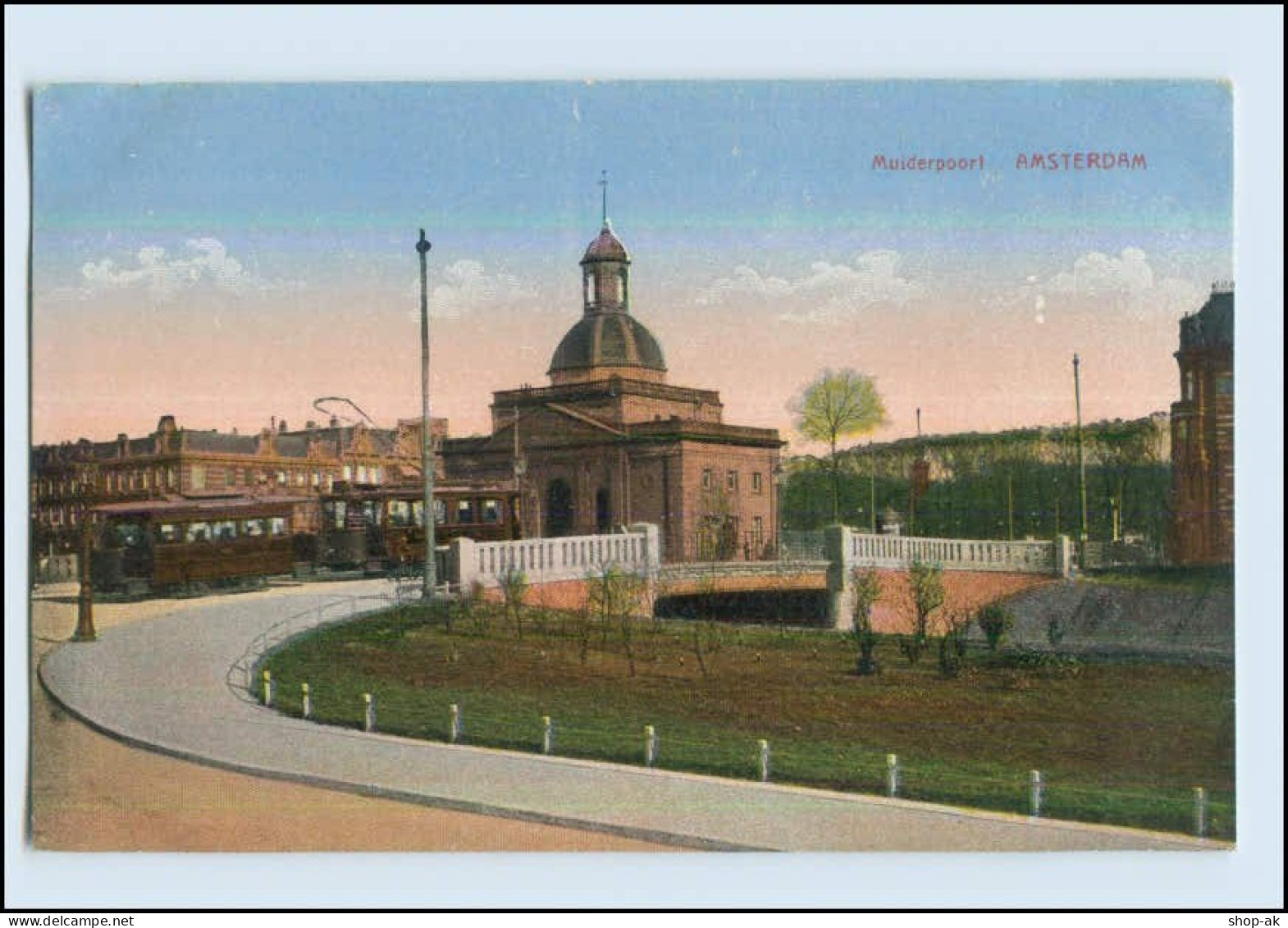 P2X31/ Amsterdam Muiderpoort Straßenbahn AK Ca.1912 - Sonstige & Ohne Zuordnung