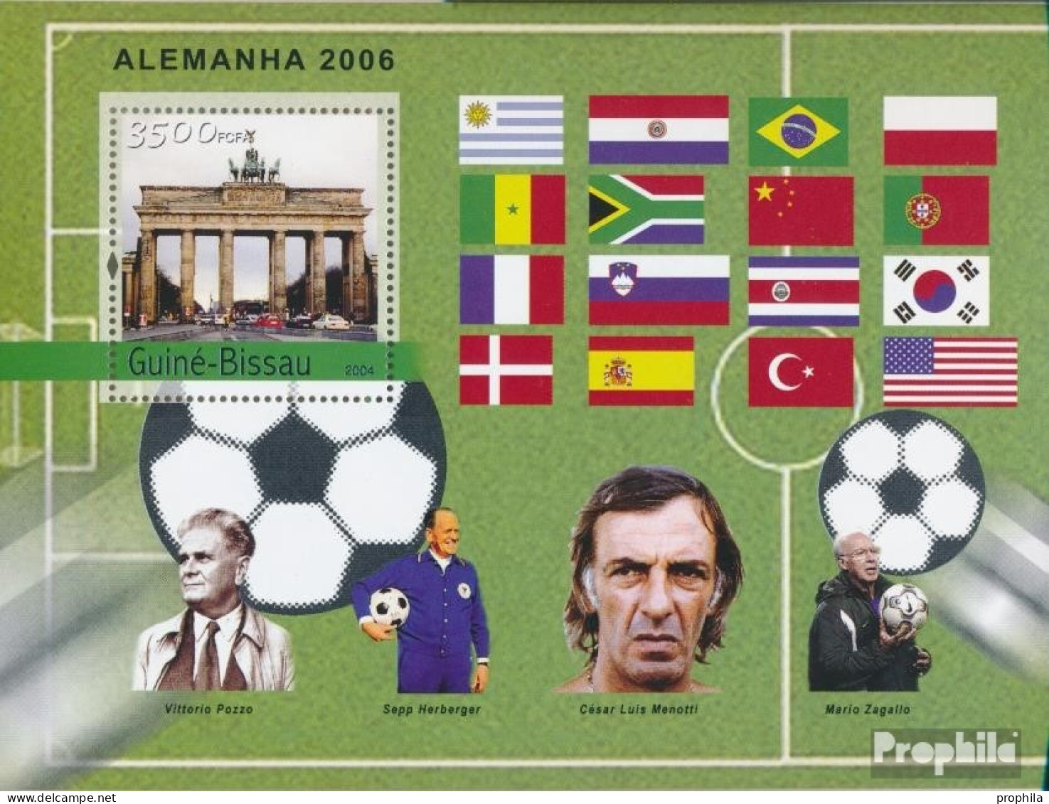 Guinea-Bissau Block 457 (kompl. Ausgabe) Postfrisch 2004 Fußball-WM 2006 In Deutschland - Guinée-Bissau