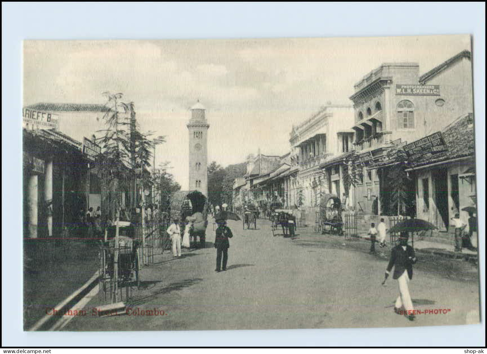 T4154/  Colombo Chatham Street  Ceylon AK  Ca.1910 - Otros & Sin Clasificación