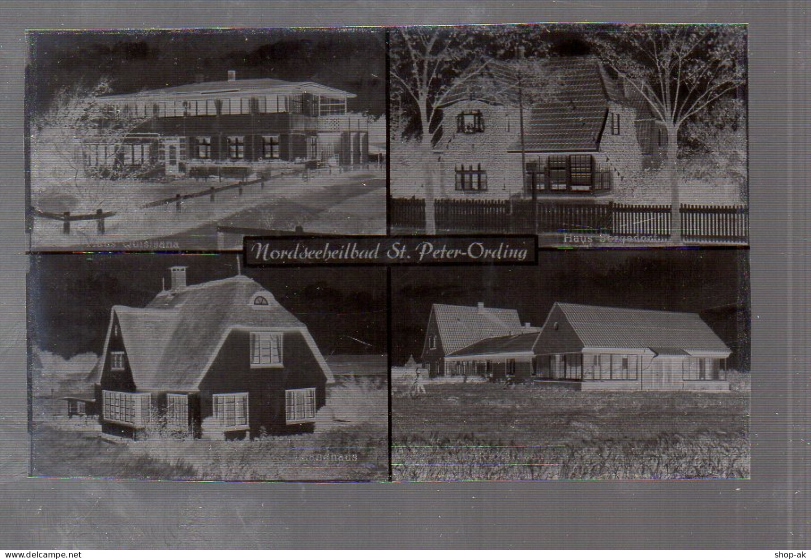 Neg1817/ St. Peter-Ording Haus Bergedorf, Islandstr. Original-Negativ  1940/50 - Altri & Non Classificati