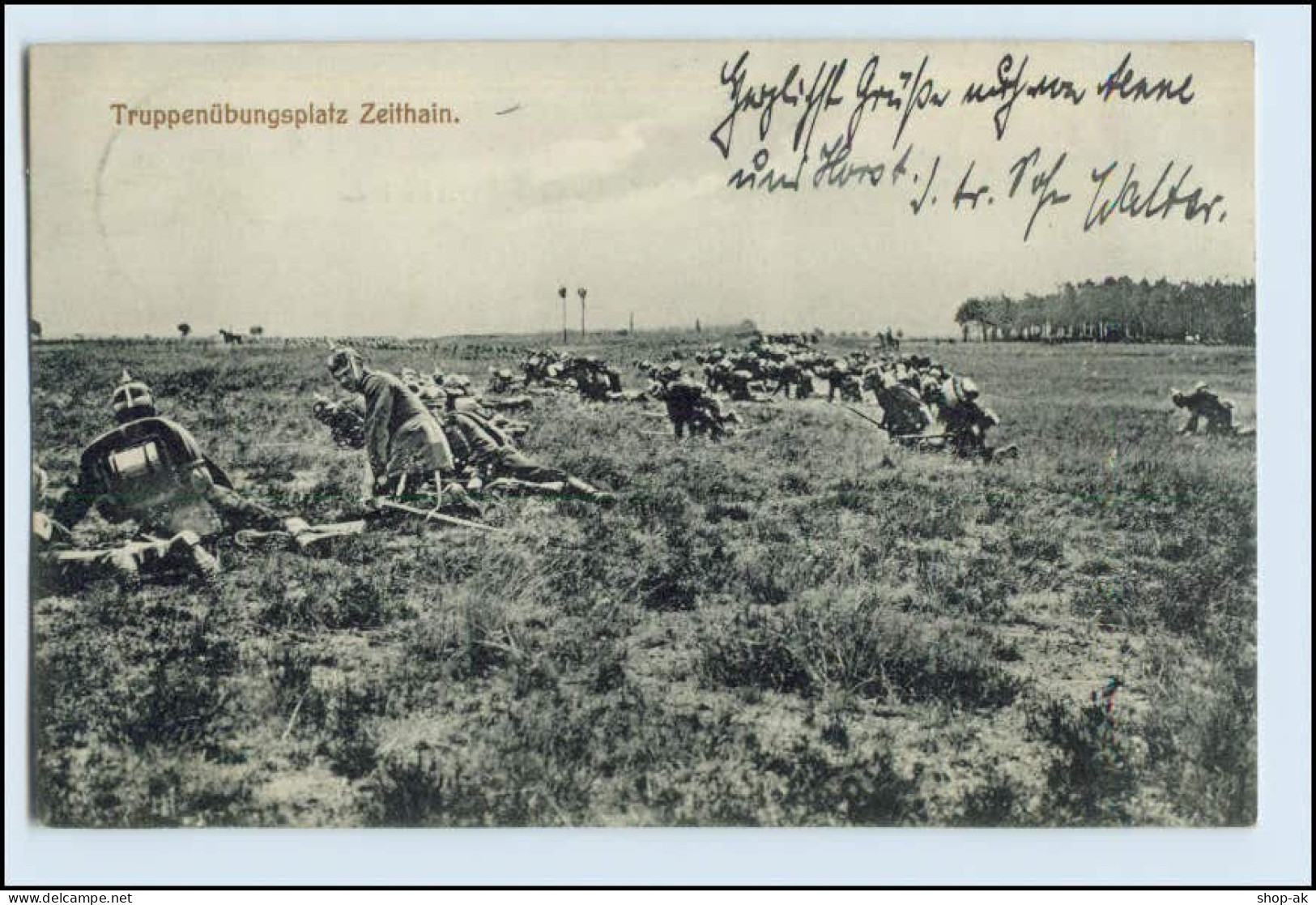 W3G22/ Truppenübungsplatz Zeithain AK 1912 - Oorlog 1914-18