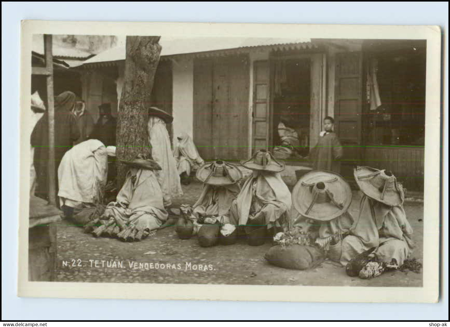 N1133/ Tetuan  Vendedoras Moras Marokko  Foto AK Ca.1920 - Mondo