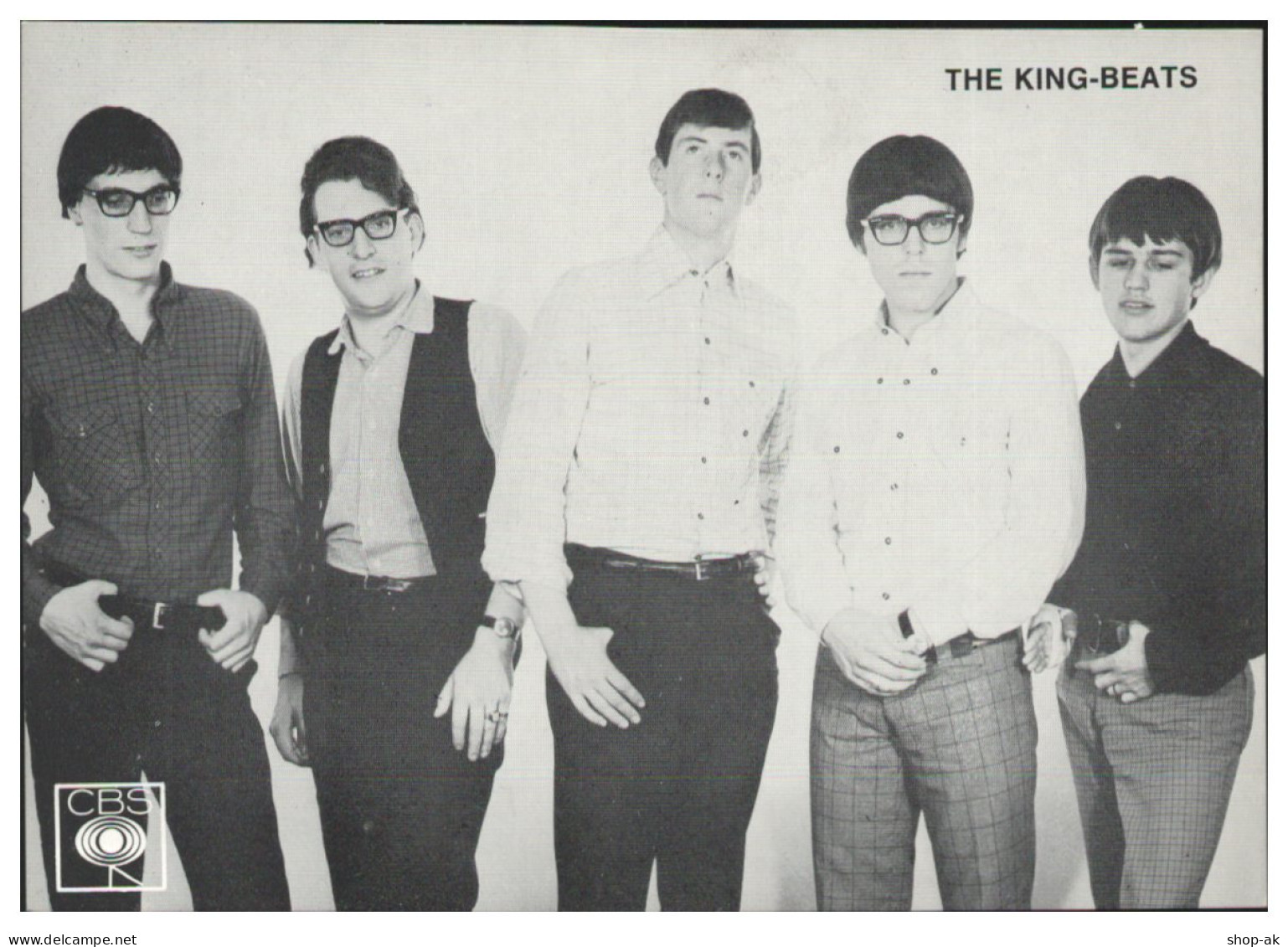 Y28881/ The King-Beats  Aus Frankfurt  Beat- Popgruppe CBS-Autogrammkarte 60er  - Chanteurs & Musiciens